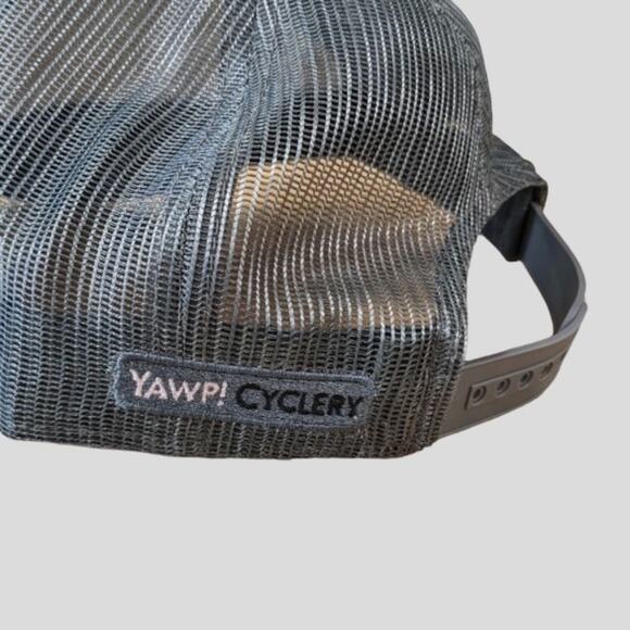Yawp! Cyclery Custom Owl Trucker Hat Mesh Snapback Cap OSFM Bicycling - Picture 3 of 8